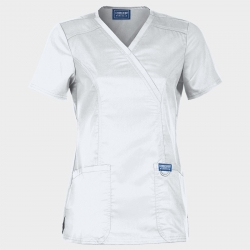 CHEROKEE WRAP ALB WWE610 Tunică medicală de damă
