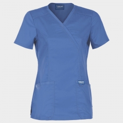 CHEROKEE WRAP ALBASTRU DESCHIS WWE610 Tunică medicală de damă
