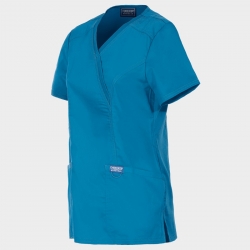 CHEROKEE WRAP CARIBBEAN BLUE WWE610 Tunică medicală de damă