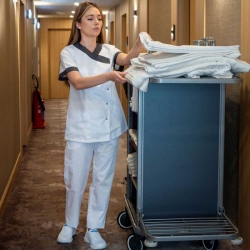 BARISA ALB Pantaloni medicali pentru femei