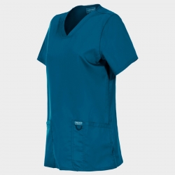 CHEROKEE V-NECK CARIBBEAN BLUE WWE620 Tunică medicală de damă