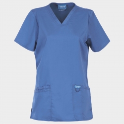 CHEROKEE V-NECK ALBASTRU DESCHIS WWE620 Tunică medicală de damă