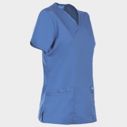 CHEROKEE V-NECK ALBASTRU DESCHIS WWE620 Tunică medicală de damă