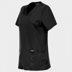 CHEROKEE V-NECK BLACK WWE620 Women's medical tunic