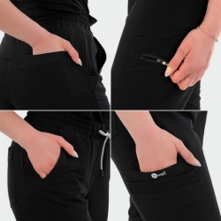Pantaloni medicali RICCI NEGRU