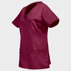 CHEROKEE WRAP VIȘINIU WWE4728 Tunică medicală pentru femei