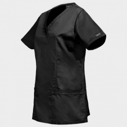 CHEROKEE WRAP NEGRU WWE4728 Tunică medicală pentru femei