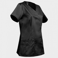 CHEROKEE WRAP NEGRU WWE4728 Tunică medicală pentru femei