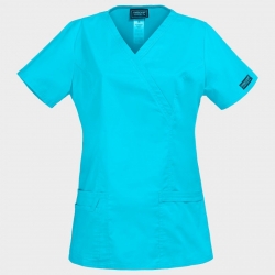 CHEROKEE WRAP TURQUOISE WWE4728 Tunică medicală pentru femei