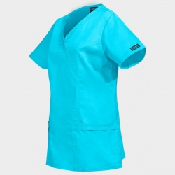 CHEROKEE WRAP TURQUOISE WWE4728 Tunică medicală pentru femei