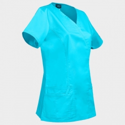 CHEROKEE WRAP TURQUOISE WWE4728 Tunică medicală pentru femei