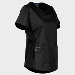 CHEROKEE V-NECK BLACK WWE601 Women's medical tunic