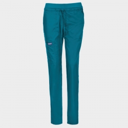 Pantaloni medicali de damă CHEROKEE MR TAPERED CARIBBEAN BLUE WWE105