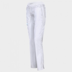 Pantaloni medicali de damă CHEROKEE MR TAPERED ALB WWE105