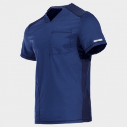 Men's medical tunic CHEROKEE V-NECK DARK BLULE WWE603