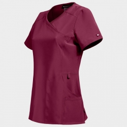 Tunică medicală pentru femei CHEROKEE WRAP VIȘINIU CKE2625A