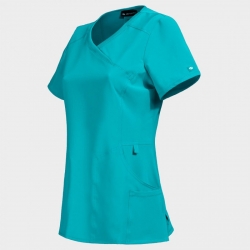 Tunică medicală pentru femei CHEROKEE WRAP PETROL DESCHIS CKE2625A