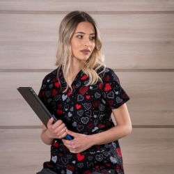 Tunică de damă BAMBINA inimile întunecate