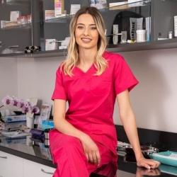 Тunica medicală pentru femei ANDREA roz