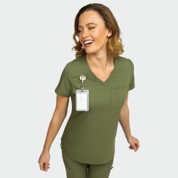 Tunică medicală AURELIA – verde măsliniu