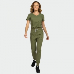 Tunică medicală AURELIA – verde măsliniu