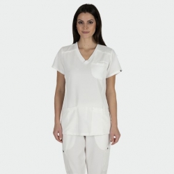Bluză medicală de damă JULIA albă