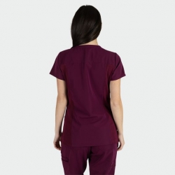 Bluză medicală de damă JULIA burgundy