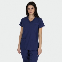 Bluză medicală de damă JULIA albastru închis