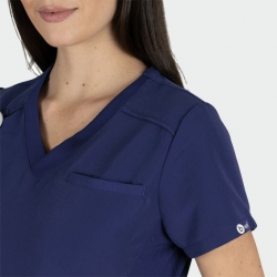 Bluză medicală de damă JULIA albastru închis