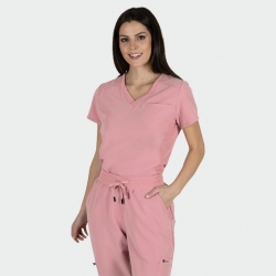 Bluză medicală de damă JULIA mov deschis (mauve)