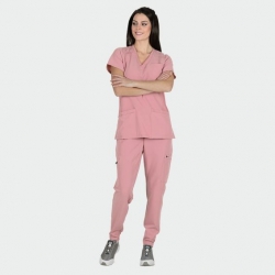 Bluză medicală de damă JULIA mov deschis (mauve)