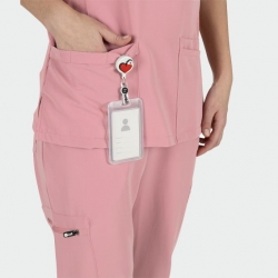 Bluză medicală de damă JULIA mov deschis (mauve)