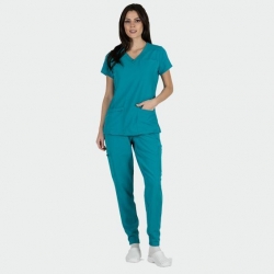 Bluză medicală de damă JULIA teal