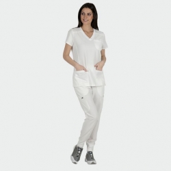 Pantaloni medicali MAURI alb