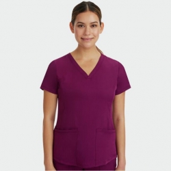 Bluză medicală de damă HH MONICA burgundy