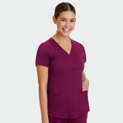 Bluză medicală de damă HH MONICA burgundy