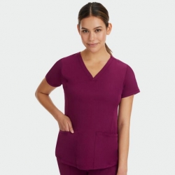 Bluză medicală de damă HH MONICA burgundy