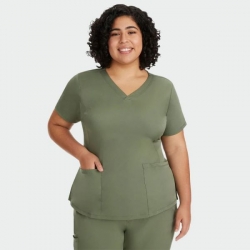 Tunică medicală de lucru HH MONICA verde măsliniu