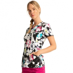Tunică medicală de lucru INFINITY CK609 – flori mari