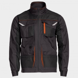 Jachetă de lucru KASTOR STRETCH GREY/ORANGE
