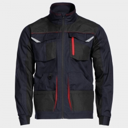 Jachetă de lucru KASTOR STRETCH DARK BLUE/RED
