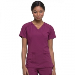 Tunică medicală de lucru DICKIES DKE625 roșu vin
