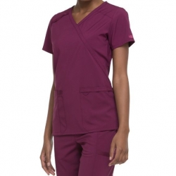 Tunică medicală de lucru DICKIES DKE625 roșu vin