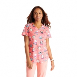 Tunică medicală de lucru GENUINE CK637 animale roz