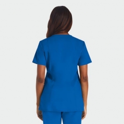 Tunică medicală damă CHEROKEE Revolution WWE620 V-NECK albastru regal