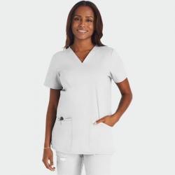 Tunică medicală damă CHEROKEE Revolution WWE620 V-NECK albă