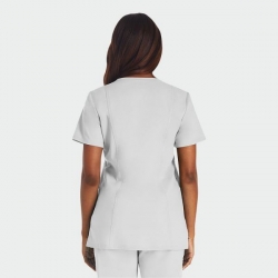 Tunică medicală damă CHEROKEE Revolution WWE620 V-NECK albă