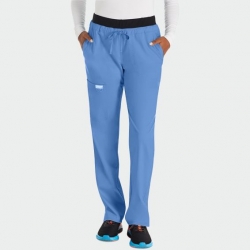 Pantalon medical damă CHEROKEE Revolution WWE105 albastru deschis