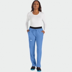 Pantalon medical damă CHEROKEE Revolution WWE105 albastru deschis