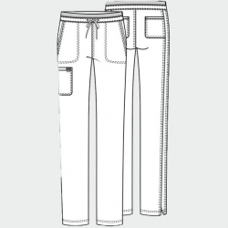 Pantalon medical damă CHEROKEE Revolution WWE105 albastru deschis